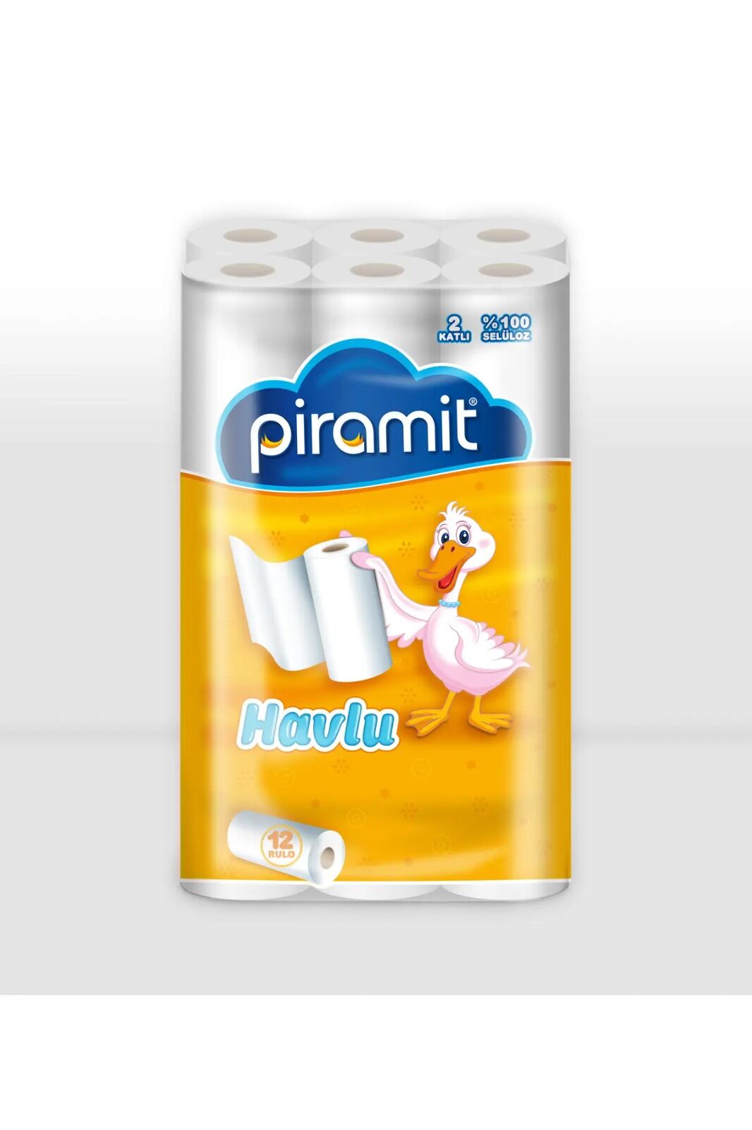 PİRAMİT 12'li 2 KATLI KAĞIT HAVLU 48 RULO