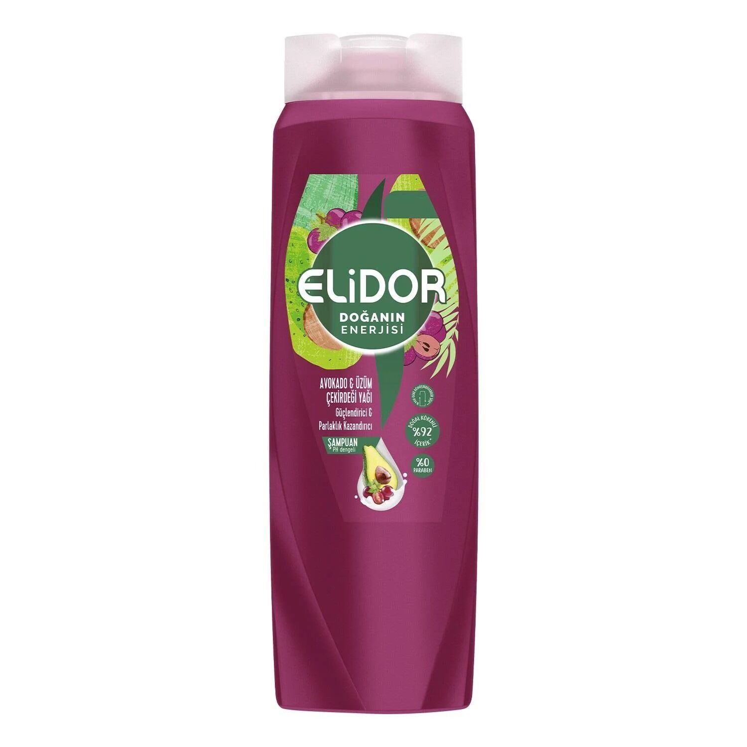 Elidor Avokado & Üzüm Çekirdeği Yağı Şampuan 350 ml