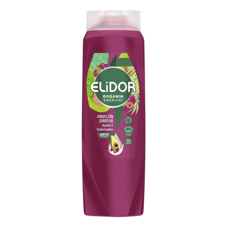 Elidor Avokado & Üzüm Çekirdeği Yağı Şampuan 350 ml