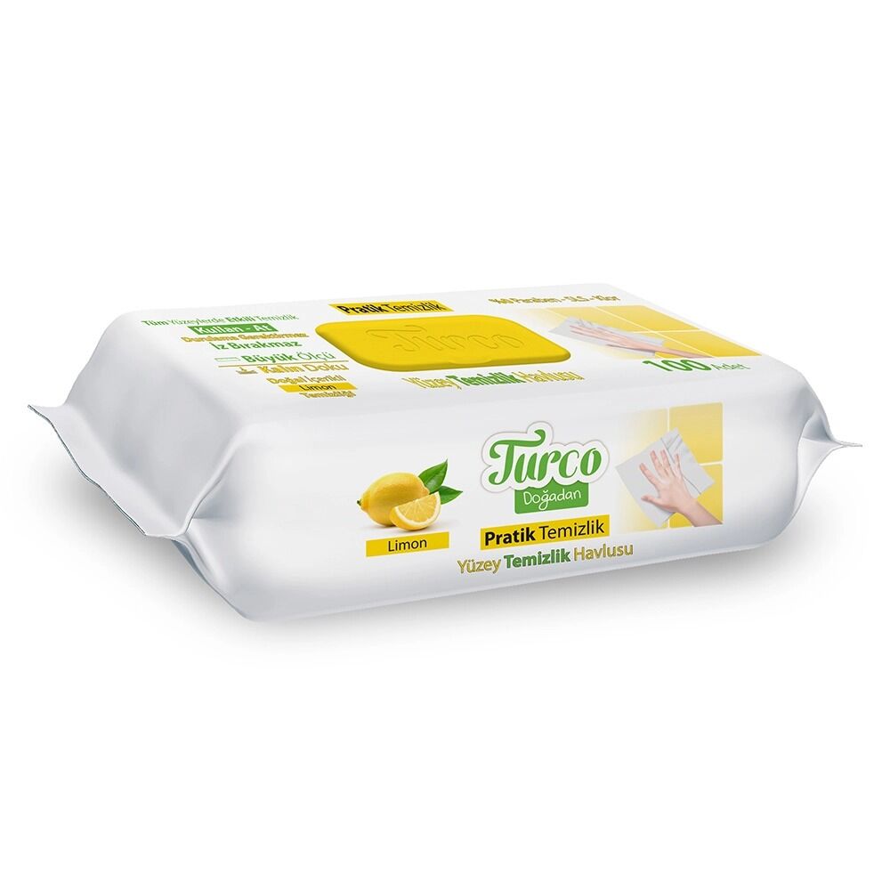 Turco Limon Yüzey Temizleme Havlusu 100'lü