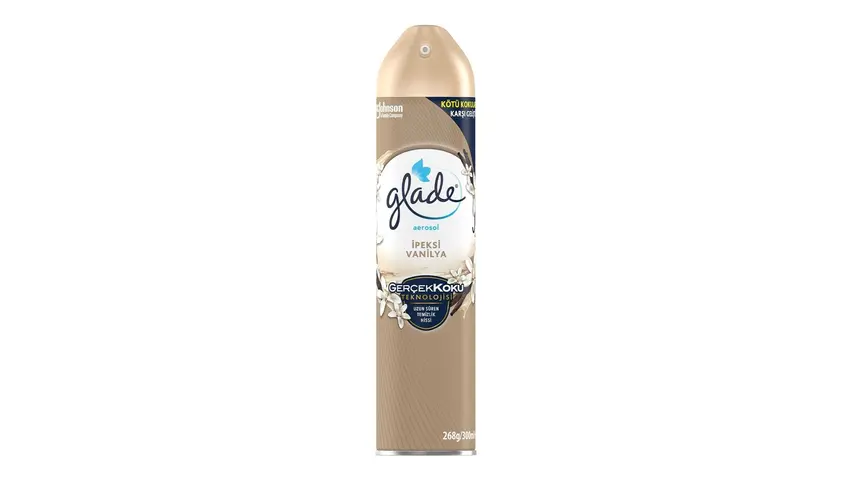 Glade Aerosol Oda Kokusu İpeksi Vanilya 300 ml  ( 1 ALANA 1 BEDAVA )