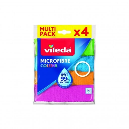 Vileda Microfibre Colors Temizlik Bezi 4'lü