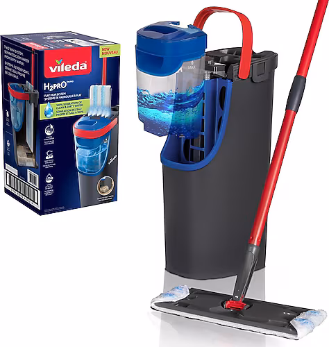 Vileda H2PRO %100 Kirli ve Temiz Suyu Ayıran Temizlik Seti & Mikrofiber Mop